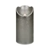 Pomax Bougies Led | Bougies-LED CANDLE - bougie led a/minuteur - synthétique - DIA 7,5 x H 15 cm - argent