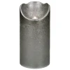 Pomax Bougies Led | Bougies-LED CANDLE - bougie led a/minuteur - synthétique - DIA 9 x H 18 cm - argent