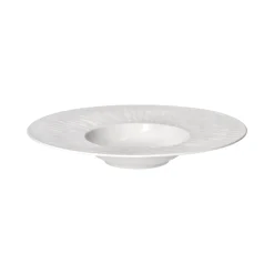 Pomax Vaisselle-LEGGERO - assiette creuse - porcelaine - DIA 28 x H 4,8 cm - blanc
