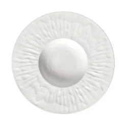 Pomax Vaisselle-LEGGERO - assiette creuse - porcelaine - DIA 28 x H 4,8 cm - blanc
