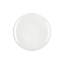 Pomax Vaisselle-LEGGERO - assiette dessert - porcelaine - DIA 19 x H 2 cm - blanc