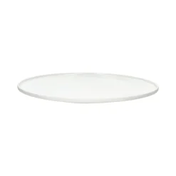 Pomax Vaisselle-LEGGERO - assiette plate - porcelaine - DIA 26 x H 2,2 cm - blanc