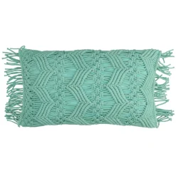 Pomax Coussins-LISBOA - coussin - coton - L 50 x W 30 cm - menthe