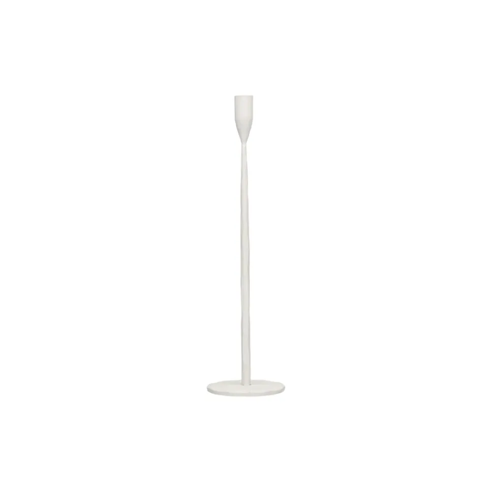 Pomax Chandeliers-LIZZIE - bougeoir - métal - DIA 10 x H 40 cm - blanc cassé