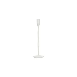 Pomax Chandeliers-LIZZIE - bougeoir - métal - DIA 8 x H 30,5 cm - blanc cassé