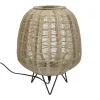 Pomax Lampes De Table-LOKKEN - lampadaire - bambou - DIA 42 x H 52 cm - naturel