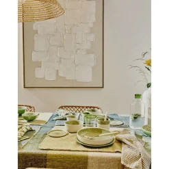 Pomax Vaisselle-LOTUS - assiette à dessert - porcelaine - DIA 22 x H 2,5 cm - vert