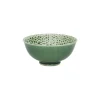 Pomax Vaisselle-LOTUS - bol à céréales - porcelaine - DIA 12 x H 6 cm - vert