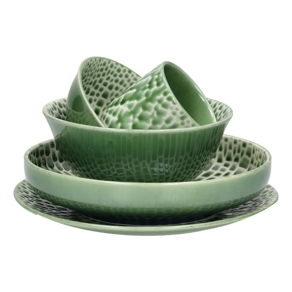 Pomax Vaisselle-LOTUS - gobelet - porcelaine - DIA 7 x H 8 cm - vert