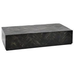 Pomax Tables Basses | Tables-LOXTON - table basse - bois de mangier - L 120 x W 60 x H 28 cm - brun foncé