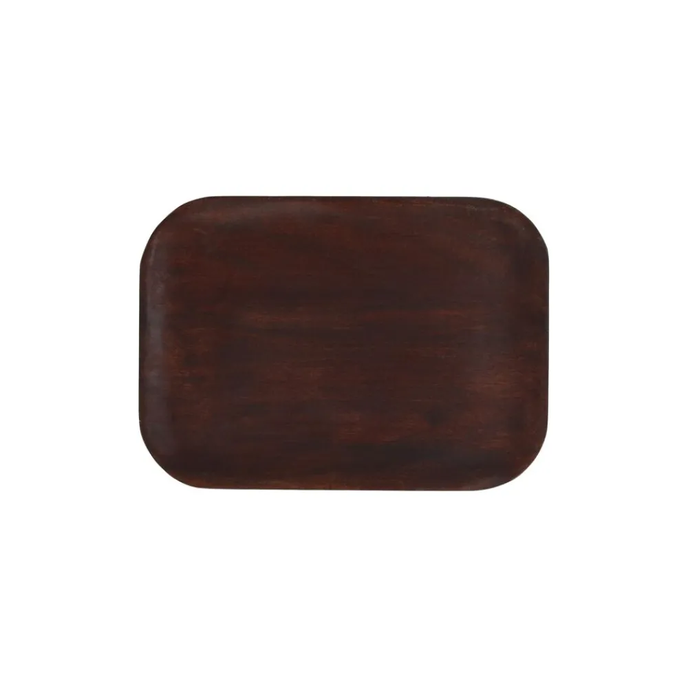 Pomax Plateaux-MACLEAR - plat - bois d'acacia - L 28 x W 20 x H 1,25 cm - brun