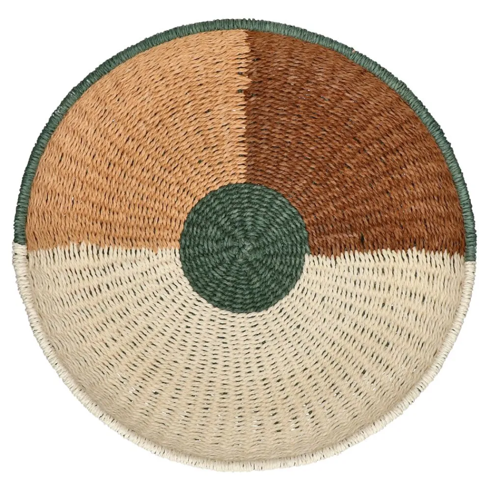 Pomax Tableau / Déco Murale-MALUK - set/3 déco murale - papier - DIA 22/30,5/43 x H 5/7,5/7,5 cm - multicolore