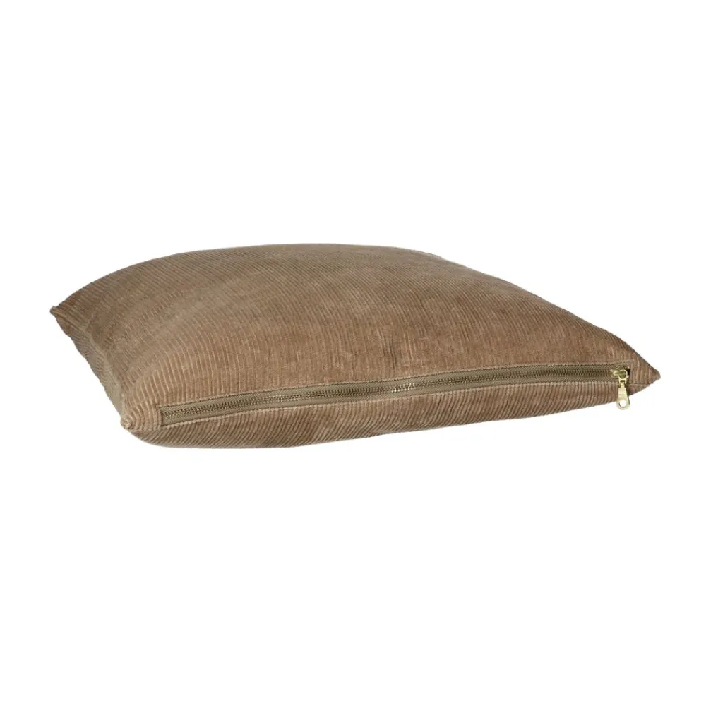 Pomax Coussins-MANCHESTER - coussin - velours - L 45 x W 45 cm - beige