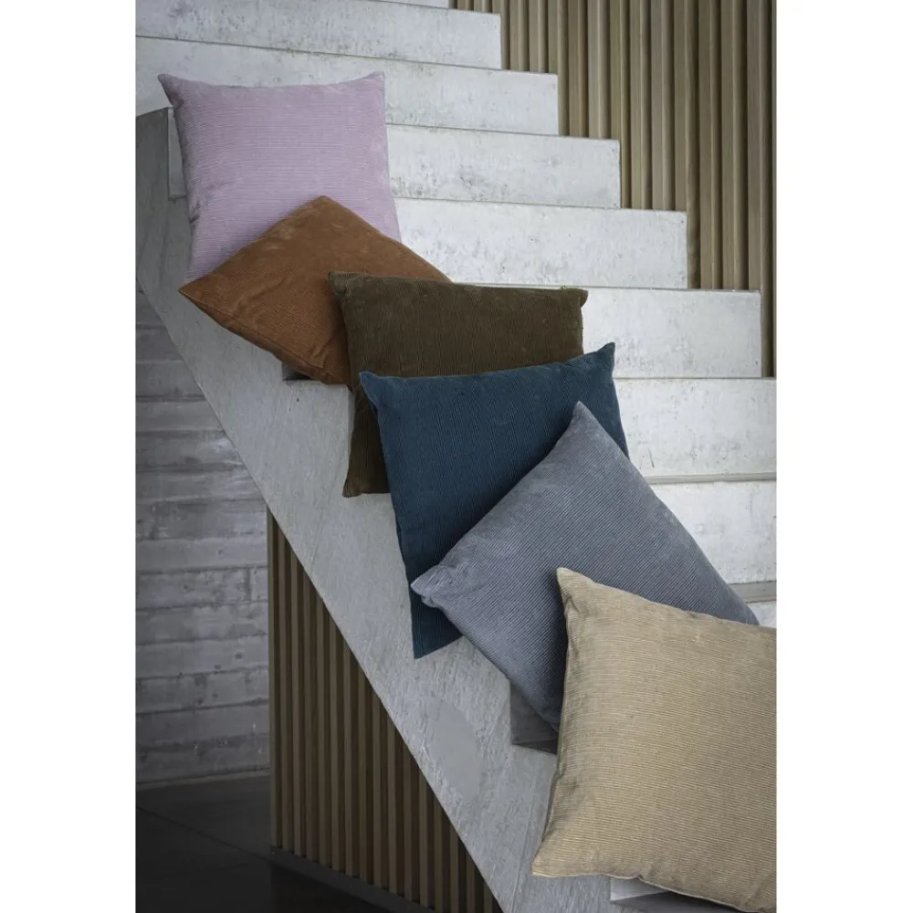 Pomax Coussins-MANCHESTER - coussin - velours - L 45 x W 45 cm - beige