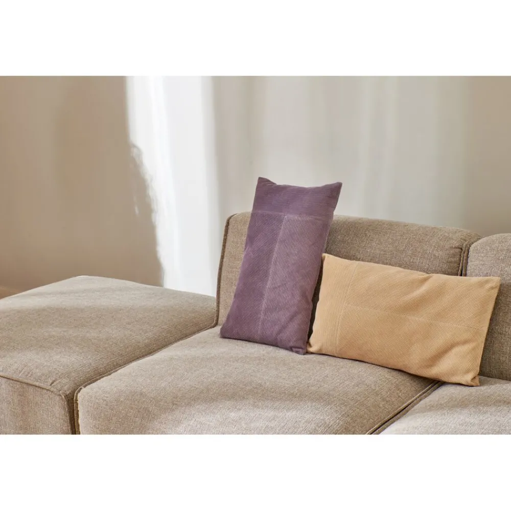 Pomax Coussins-MANCHESTER - coussin - velours - L 50 x W 30 cm - latté