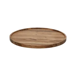 Pomax Plateaux-MANHATTAN - plat - bois d'acacia - DIA 35 x H 1,8 cm - naturel