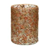 Pomax Photophores / T-lights-MARGHA - photophore - verre - DIA 16 x H 20 cm - orange