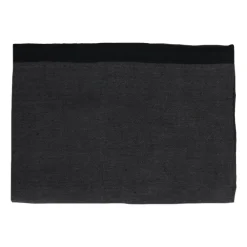 Pomax Linge De Table-MARIKANA - nappe - lin - L 350 x W 170 cm - noir