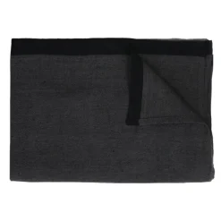 Pomax Linge De Table-MARIKANA - nappe - lin - L 300 x W 170 cm - noir