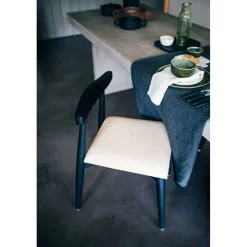Pomax Linge De Table-MARIKANA - nappe - lin - L 250 x W 170 cm - noir