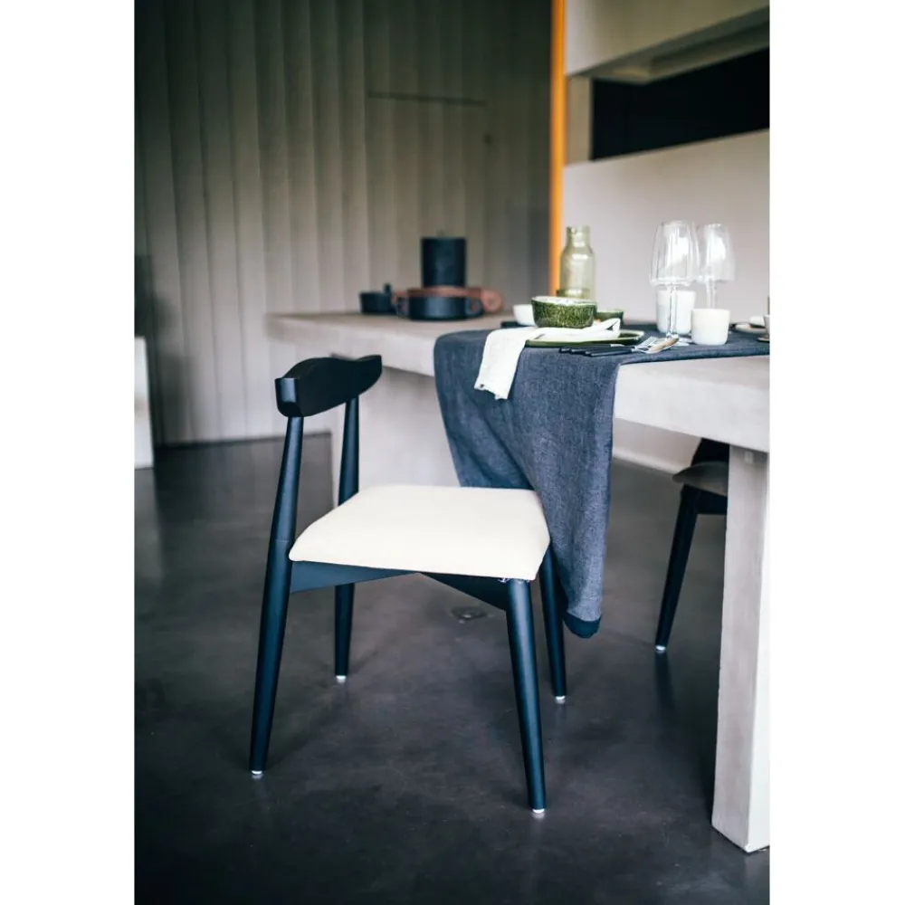 Pomax Linge De Table-MARIKANA - nappe - lin - L 300 x W 170 cm - noir