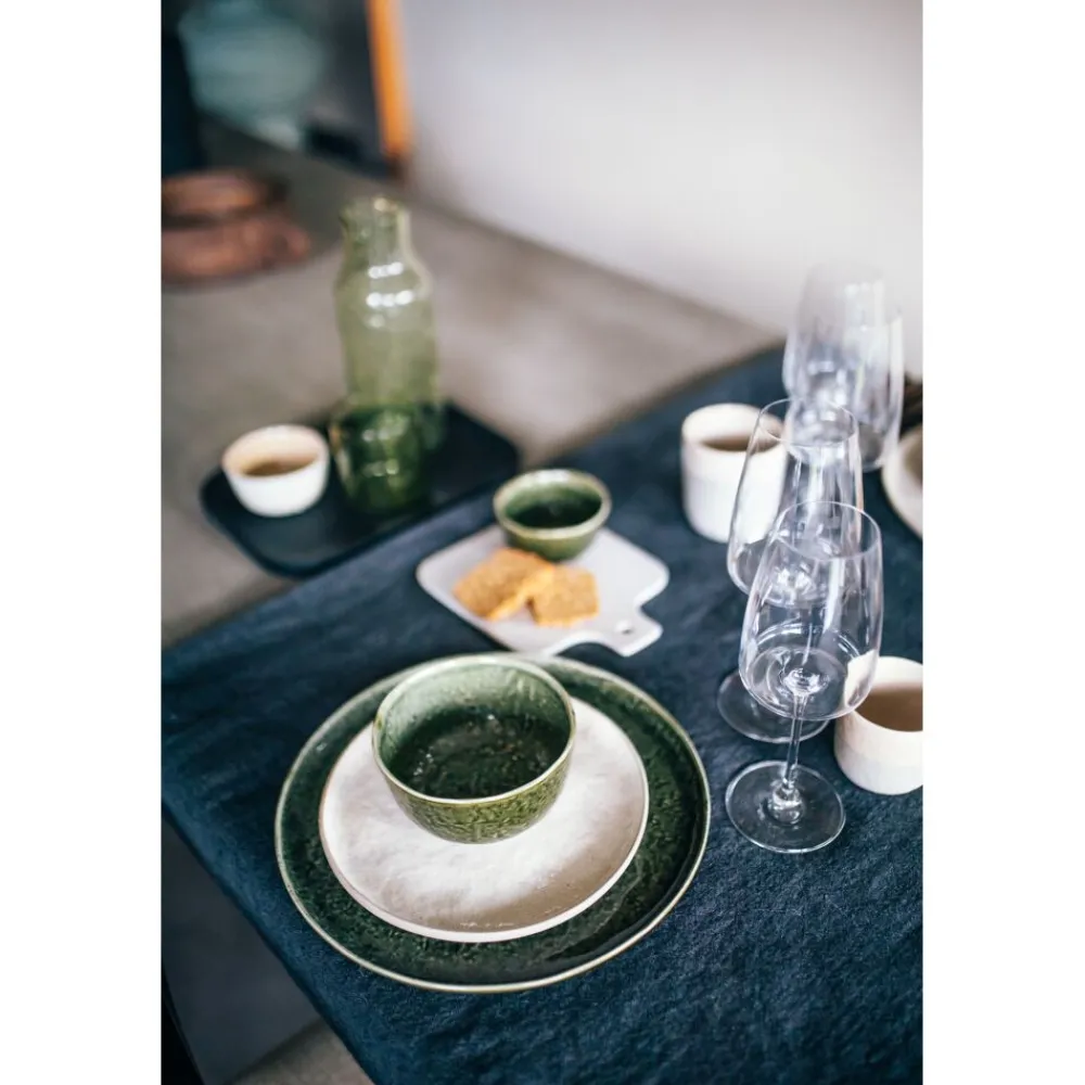 Pomax Linge De Table-MARIKANA - nappe - lin - L 250 x W 170 cm - noir