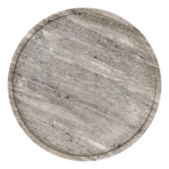 Pomax Bols & Paniers-MARMAR - plat - marbre - DIA 30 x H 1,5 cm - gris