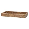 Pomax Bols & Paniers-MARMAR - plateau - marbre - L 35,5 x W 17,5 x H 4 cm - rose