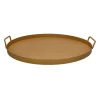 Pomax Bols & Paniers-MARTIN - plateau - métal - DIA 51 x H 3 cm - ocre