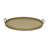 Pomax Bols & Paniers-MARTIN - plateau - métal - DIA 45 x H 3 cm - beige