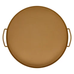 Pomax Bols & Paniers-MARTIN - plateau - métal - DIA 51 x H 3 cm - ocre