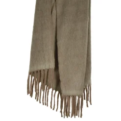 Pomax Plaids-MELANGE - plaid - laine / acrylique - L 170 x W 130 cm - kaki