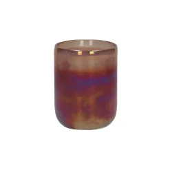 Pomax Senteurs-MELÓN - bougie parfumée 1 mèche - "oudh" parfum - verre / cire - DIA 7,5 x H 10 cm - rose