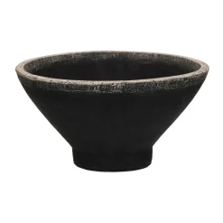 Pomax Bols & Paniers-MERAPI - bol - terracotta - DIA 24,5 x H 13 cm - noir