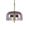 Pomax Suspensions-MICHAEL - lampe suspendue - métal / verre - DIA 29 x H 115 cm - fumé