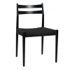 Pomax Chaises-MINOU - chaise - bois de frêne / papier - L 51,5 x W 51,5 x H 80 cm - noir