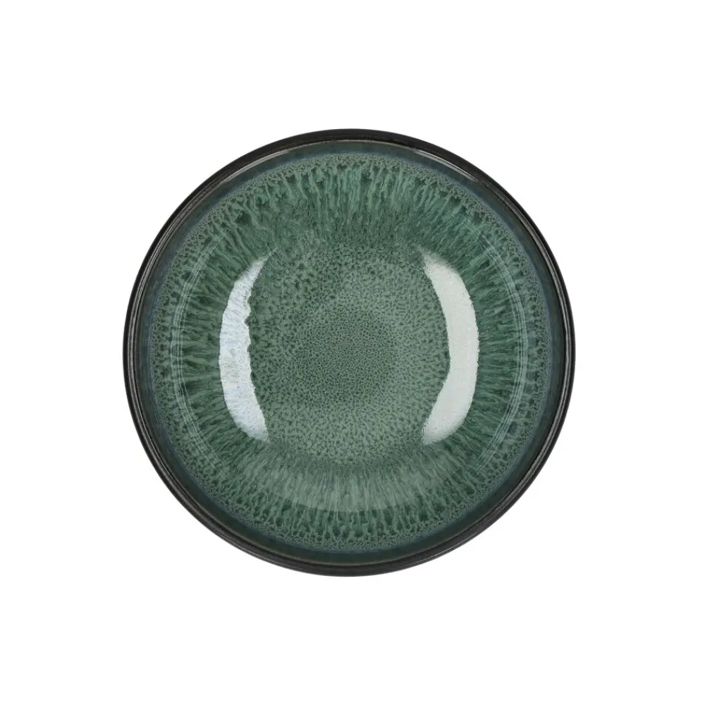 Pomax Vaisselle-MIRHA ESMERALDA - bol - grès - DIA 16,1 x H 5,8 cm - vert