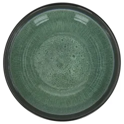 Pomax Vaisselle-MIRHA ESMERALDA - saladier - grès - DIA 25,4 x H 10,9 cm - vert