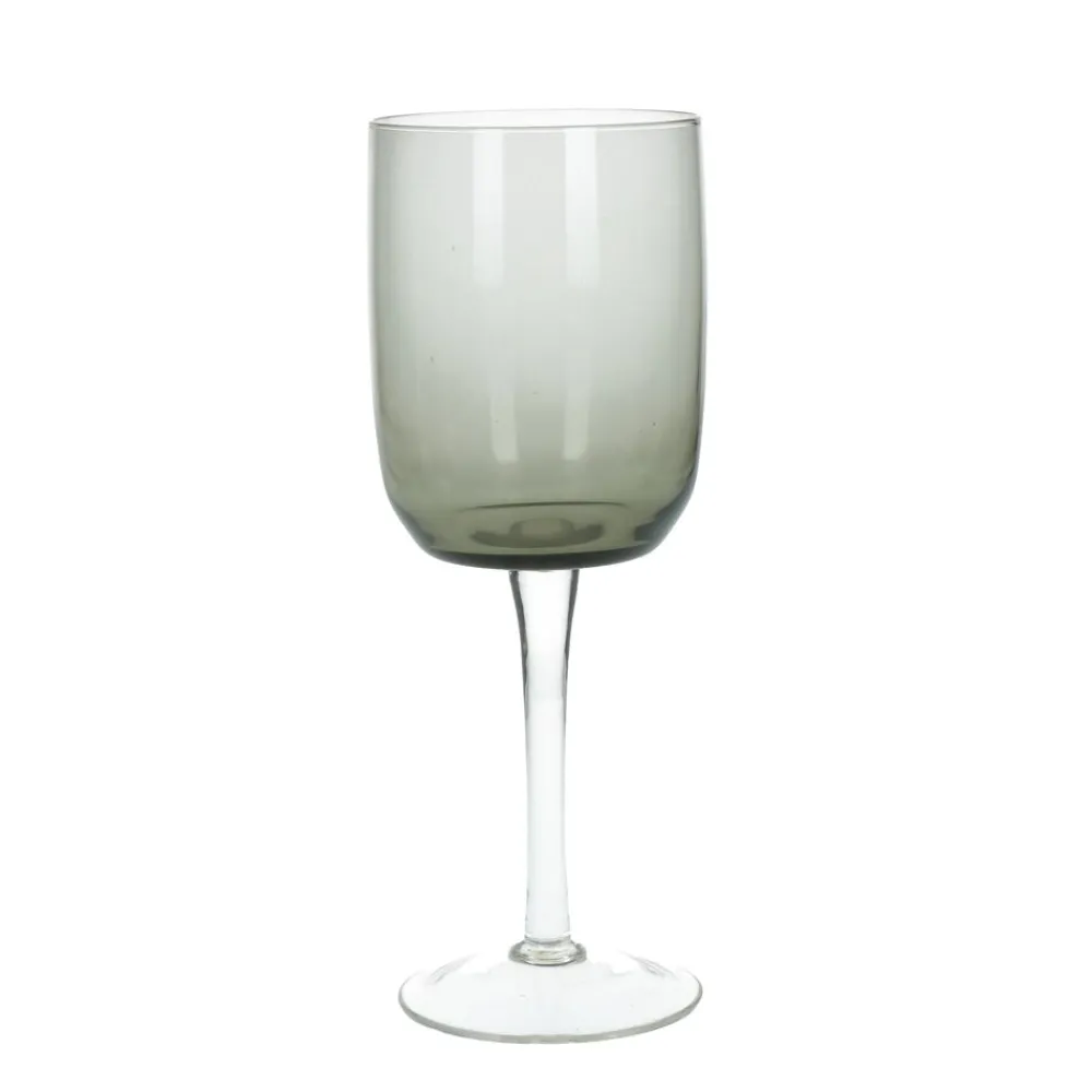 Pomax Verres-MISTERY - verre à vin rouge - verre - DIA 7,8 x H 21 cm - gris