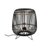 Pomax Lampes De Table-MOMOK - lampe de table - bambou / métal - DIA 36 x H 43 cm - noir