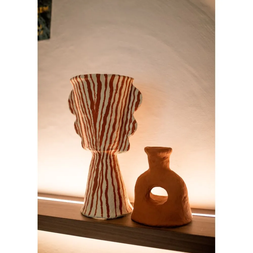 Pomax Objets De Décoration-MURAZZANO - objet déco - papier mâché - DIA 27 x H 45 cm - terracotta