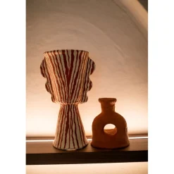 Pomax Objets De Décoration-MURAZZANO - objet déco - papier mâché - DIA 27 x H 45 cm - terracotta