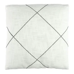 Pomax Coussins-MURNI - coussin - coton - L 45 x W 45 cm - noir/blanc