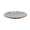 Pomax Vaisselle-MYKONOS - assiette à dessert - porcelaine - DIA 20,3 x H 2 cm - vert