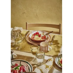 Pomax Vaisselle-MYKONOS - blate - porcelaine - DIA 20 x H 3,5 cm - jaune