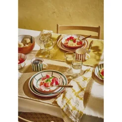 Pomax Vaisselle-MYKONOS - bol à soupe - porcelaine - DIA 15,2 x H 6 cm - vert