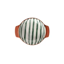 Pomax Vaisselle-MYKONOS - plat à four/bol - porcelaine - DIA 12,3 x H 4 cm - vert