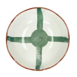 Pomax Vaisselle-MYKONOS - pokébowl - porcelaine - DIA 20 x H 9,5 cm - vert