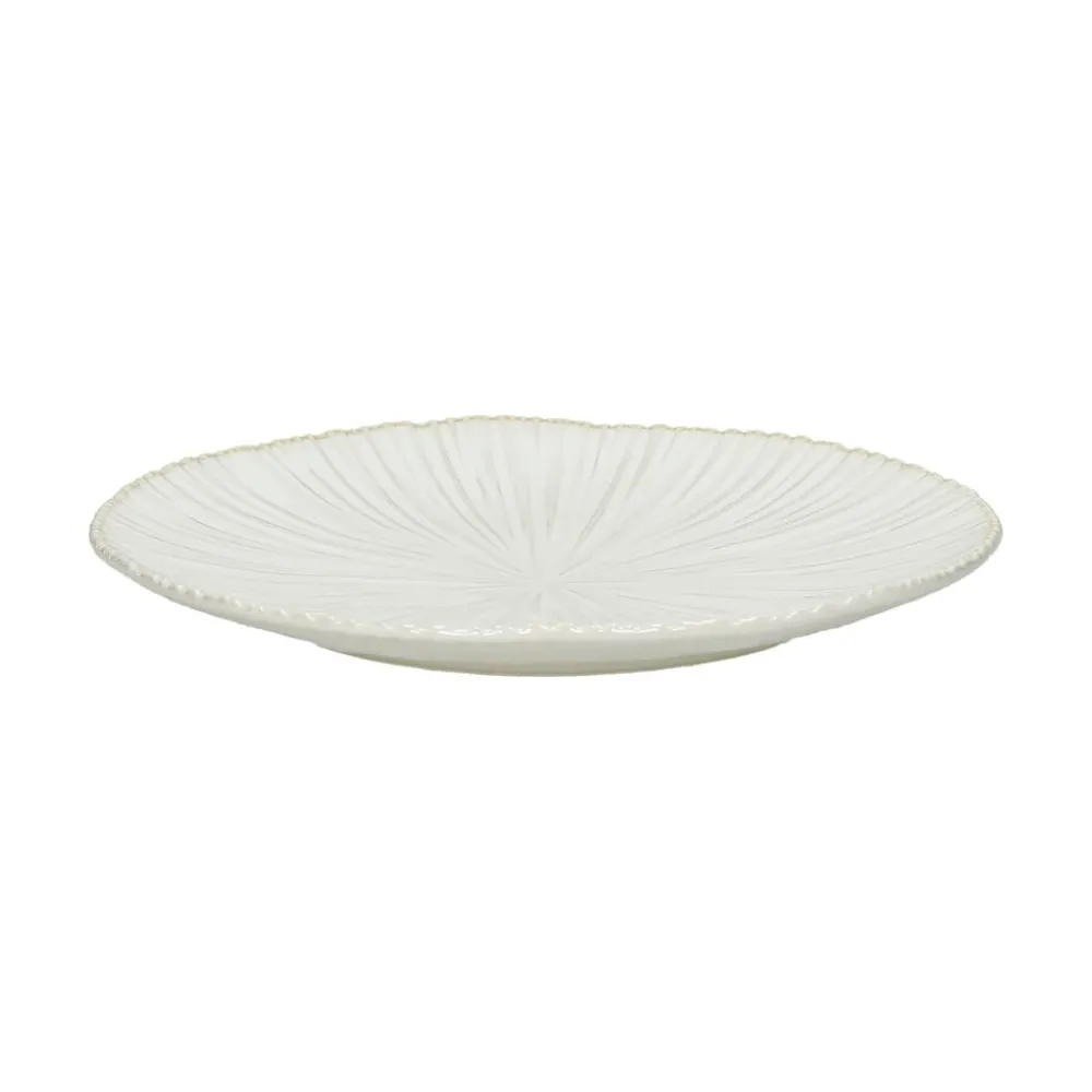 Pomax Vaisselle-MYSA - assiette à dessert - porcelaine - DIA 21,2 x H 2,2 cm - blanc