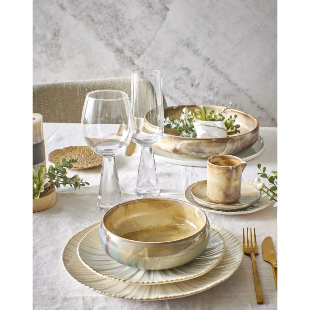 Pomax Vaisselle-MYSA - assiette à pain - porcelaine - DIA 15,7 x H 1,7 cm - blanc